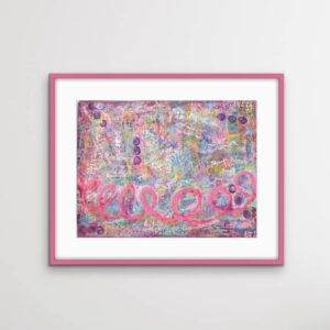 Pink Look Pandemonium Abstract painting