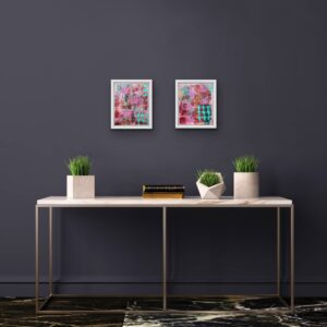 The Lotus and the Cross both b white frames