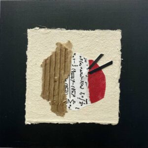 Under collage on wood panel 2 2