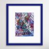 White Lightening art blue frame